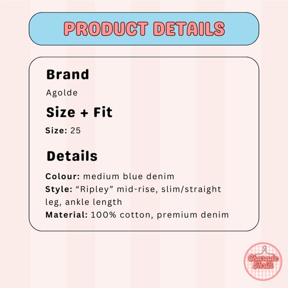 AGOLDE "Ripley" Mid-rise Jeans - Picture 6 of 6